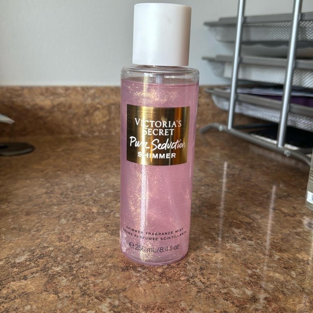 Victoria Secret pure seduction shimmer perfume.